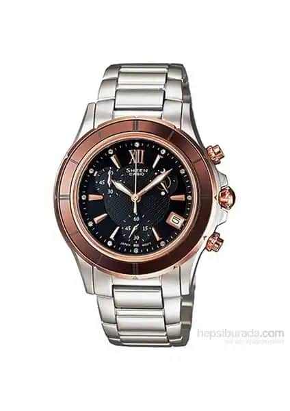 Casio SHE-5516SG-5ADR Sheen Kadın Saatleri Zarif ve Fonksiyonel Tasarım