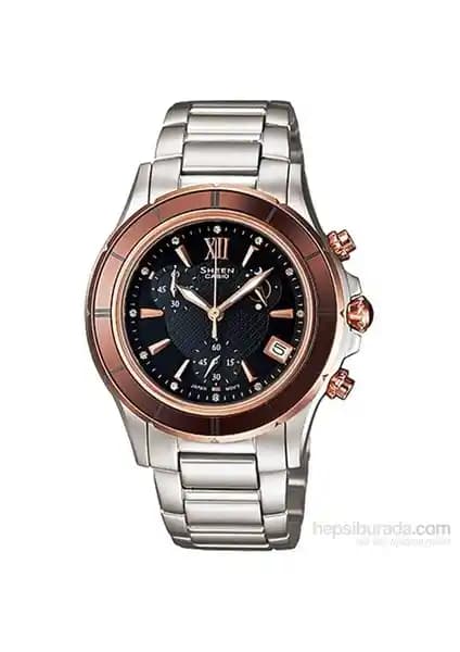 Casio SHE-5516SG-5ADR Sheen Kadın Saatleri Zarif ve Fonksiyonel Tasarım