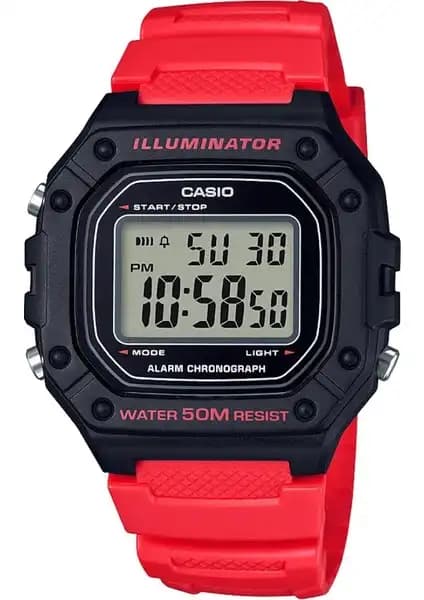Casio W-218H-4BVDF Erkek Dijital Spor ve Günlük Kullanım Saatleri