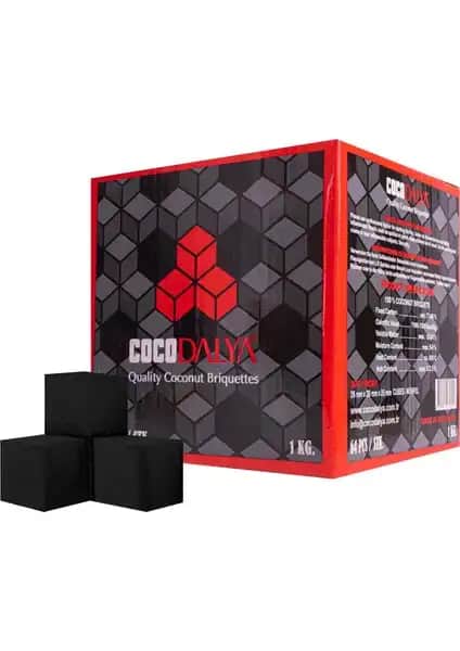 Coco Dalya 26ER Küp Nargile Kömürü: Doğal ve Uzun Süreli Yanma Sağlayan Kömür Seçeneği