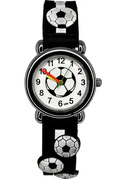 Çocuklar İçin Uygun Fiyatlı Siyah Beyaz Spor ve Eğlence Amaçlı Kol Saati