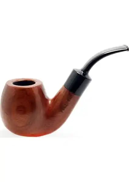 Falconetti 9 mm Maun Eğik Sap Ahşap Pipo PY59: Şık ve Dayanıklı Tütün Borusu