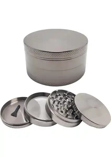 Falconetti Gri 75 Mm. 4 Katlı Herbal Öğütücü Parçalayıcı RB82GR - Dayanıklı ve Kompakt Baharat Öğütücü