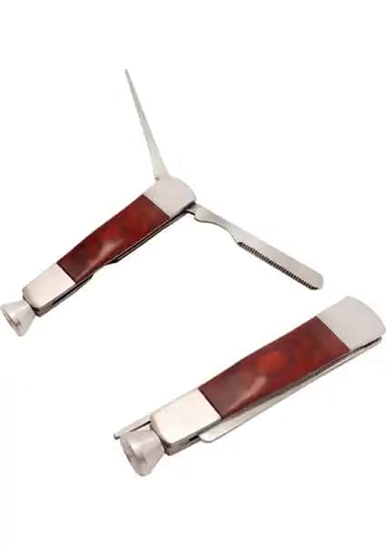 Falconetti PT37 Ahşap ve Çelik Malzemeli Çok İşlevli Tütün İşleme Aracı