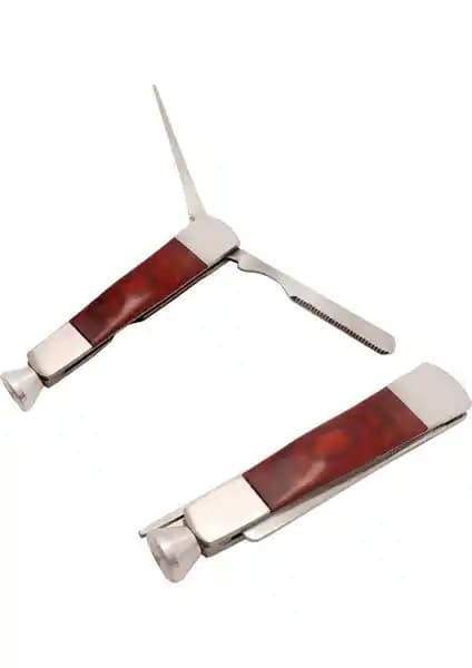 Falconetti PT37 Ahşap ve Çelik Malzemeli Çok İşlevli Tütün İşleme Aracı