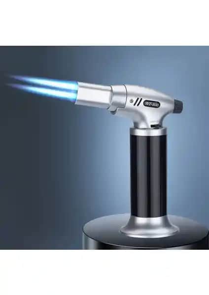 Gold Eagle Çift Torch Doldurulabilir Jet Alev Pürmüz Çakmak Profesyonel ve Hobi Uygulamaları İçin