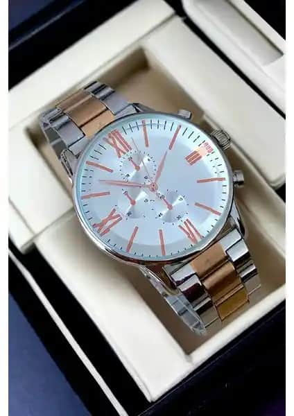 Güncel Vitrin Premium Infinity IPC Kaplama Erkek Kol Saati – Şık ve Dayanıklı Tasarım