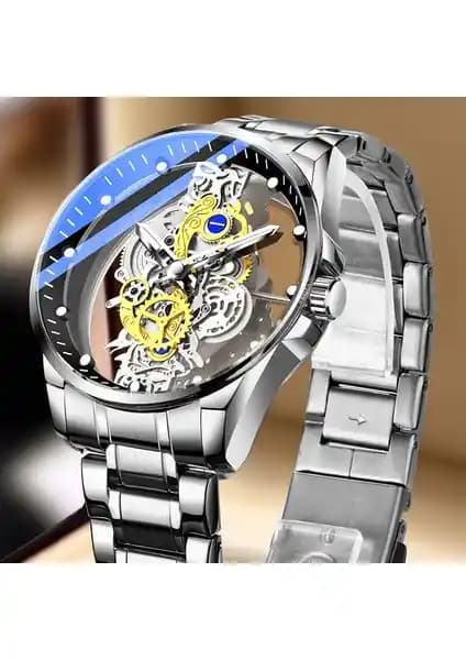 Hainan Shenda Şeffaf Ajur Otomatik Mekanik Saat: Şıklık ve Dayanıklılık Bir Arada