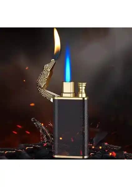 Hediyezin Ejderha Alevli Çakmak: Şık ve Güçlü Turbo Alev Teknolojili Aksesuar