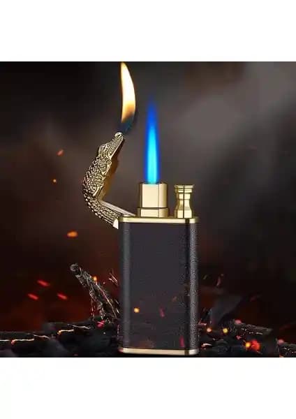 Hediyezin Ejderha Alevli Çakmak: Şık ve Güçlü Turbo Alev Teknolojili Aksesuar