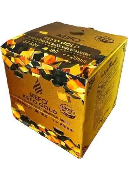 Kefo Gold Hindistan Cevizi Kömürü: Doğal ve Sağlıklı Nargile Deneyimi Sunar