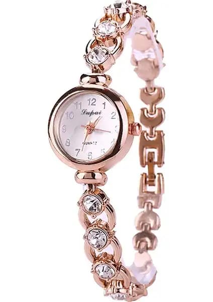 KKmoon Kadın Kuvars Saat Kristal Detaylarıyla Zarif ve Dayanıklı Tasarım