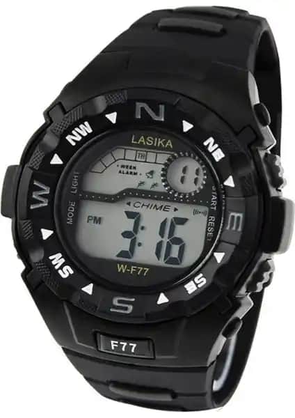 Lasika Siyah F77 Dijital Çocuk Kol Saati: Şık ve Fonksiyonel Tasarım ile Günlük Kullanım