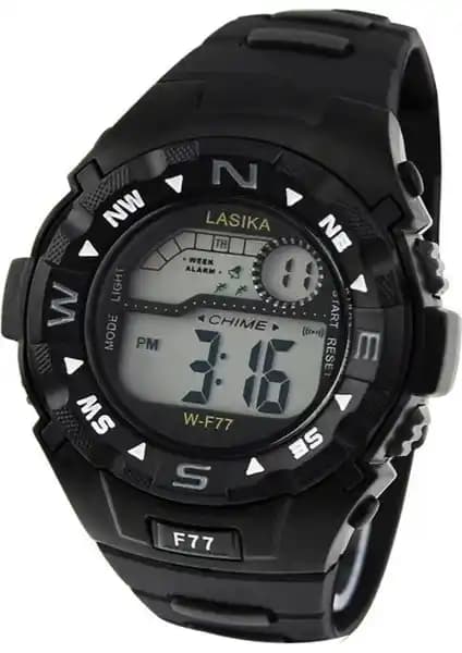 Lasika Siyah F77 Dijital Çocuk Kol Saati: Şık ve Fonksiyonel Tasarım ile Günlük Kullanım