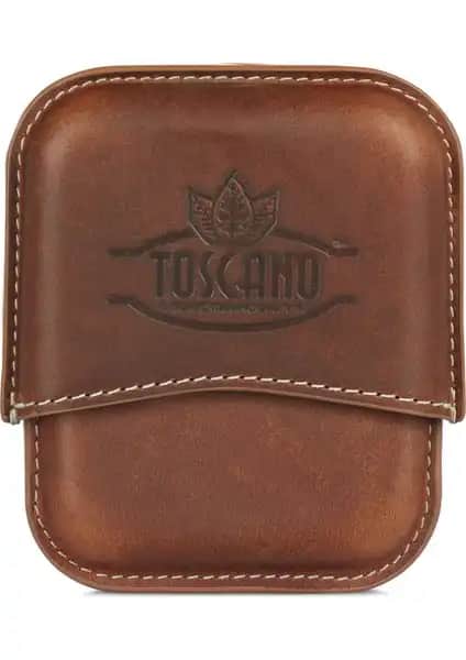 Londo Hakiki Deri Hava ve Aroma Sızdırmaz Puro Kılıfı Şık ve Dayanıklı Sigara Aksesuarı