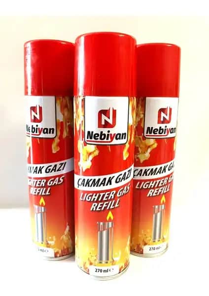 Nebiyan Çakmak Gazı 3'lü Paket Yüksek Kalite ve Güvenilir Kullanım İçin