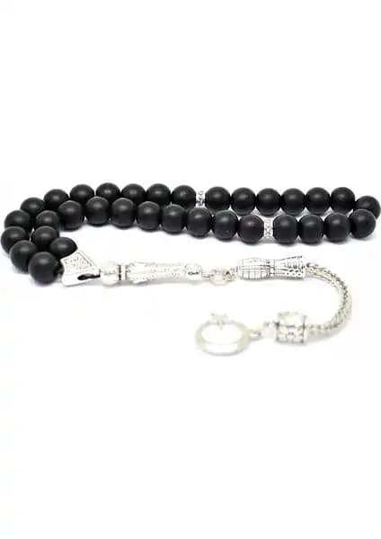 Nurberk Kamçılı Püsküllü Oniks Taşı Tesbih: Doğallık ve Sanatın Birleşimi