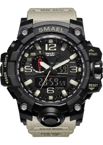 Smael S1545 Haki Erkek Kol Saati: Şık ve Çok Fonksiyonlu Spor Saatleri
