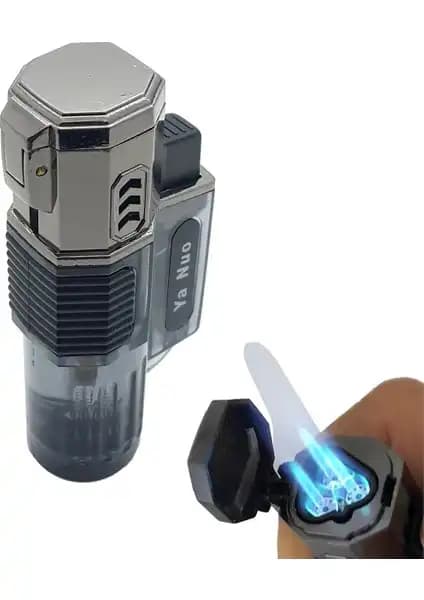 Torch Üç Pürmüz Alev Çakmak: Güçlü ve Şık Tasarımıyla Çok Yönlü Yanıcı Alet