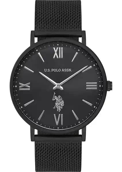 U.S. Polo Assn. Erkek Spor ve Şık Kol Saati 41 mm Çelik Kasa, Su Geçirmez Tasarım