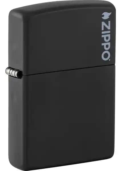 Zippo Siyah Mat Logo ile Şıklık ve Dayanıklılığı Bir Arada Sunan Çakmak