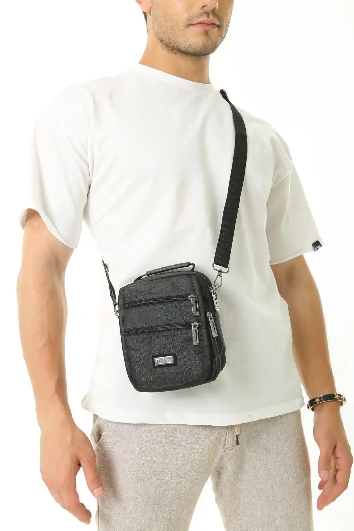 Fao Polo Çok Gözlü Siyah Erkek Çanta 3497: Modern ve Fonksiyonel