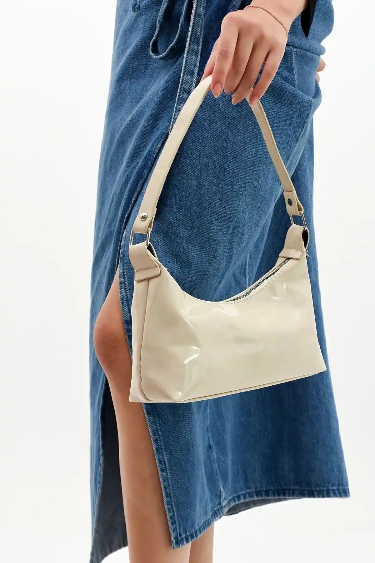 MODA ELF Kadın Acı Krem Rugan Omuz Çantası: İnceleme ve Özellikler