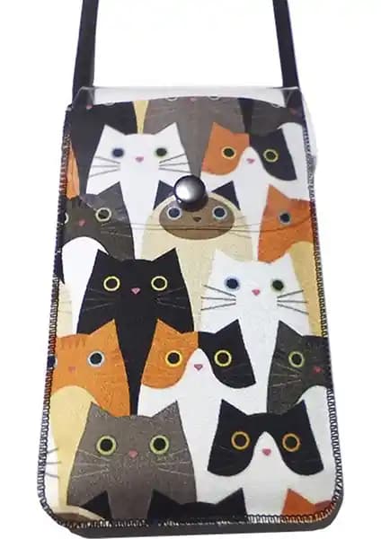 Cemmys Kadın Çapraz Desenli Telefon Çantası Şık ve Dayanıklı Tasarım Özellikleri