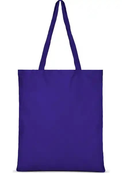 Çınar Bez Çanta Saks Mavi: Şık ve Dayanıklı Ham Bez Günlük Kullanım Çantası