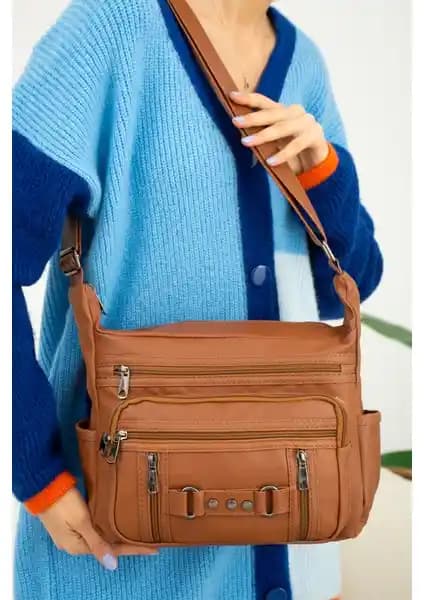 Kadınlar İçin Şık ve Fonksiyonel Yumuşak Deri Çapraz Çanta Günlük Kullanım İçin Uygun