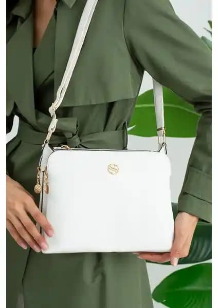 Lifonbag Kadın 4 Bölmeli Uzun Çapraz Askılı Omuz Çantası Günlük Şıklık ve Fonksiyonellik