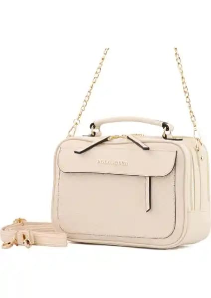 Los Angeles Polo Club 6341 Bej Uzun Askılı Kadın Çantası Şıklık ve İşlevselliğin Buluşması