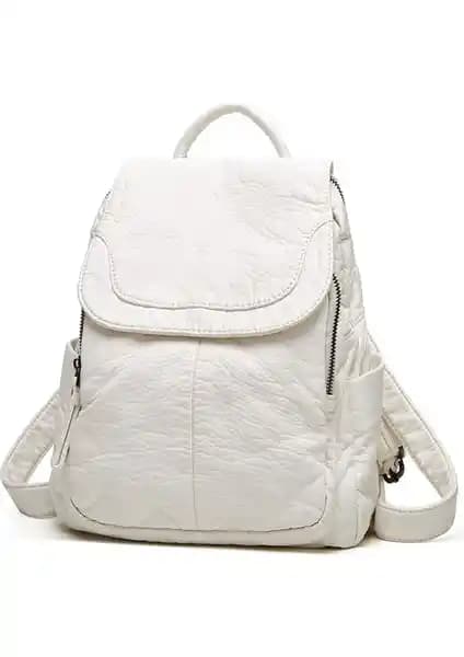 Yongtai Finpre Kanı Koyun Derisi Yumuşak Sırt Çantası: Şık ve Fonksiyonel Kadın Çantası