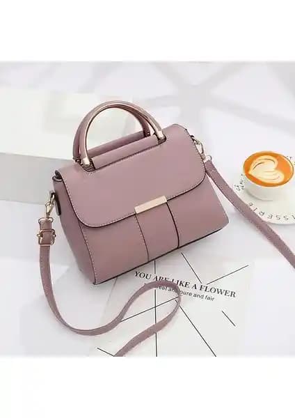 Yongtai Marco Kadın Askılı Çanta Koyu Pudra Renkli Modern ve Kullanışlı Tasarım