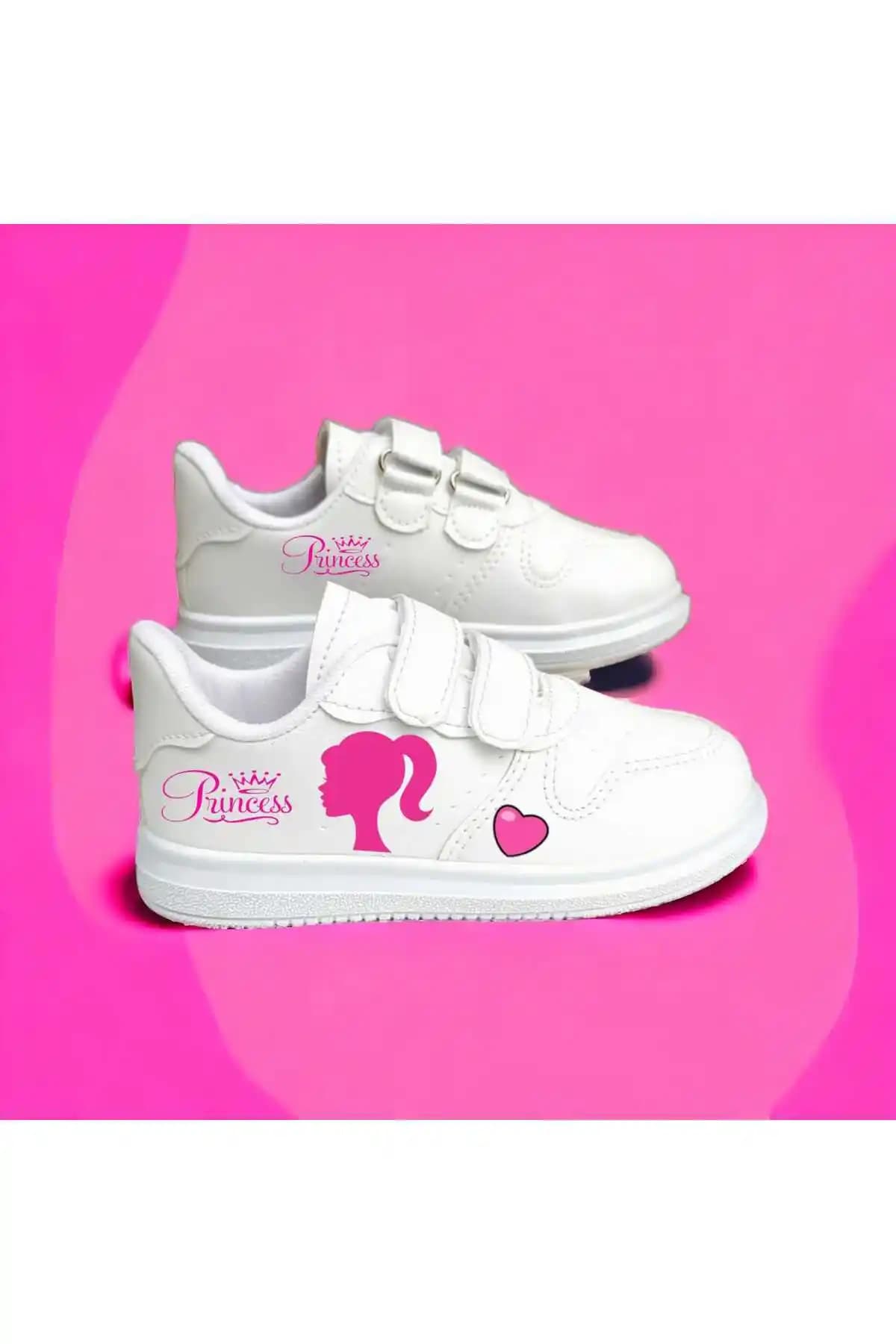 amazoondesing Hi Bardi Prenses Baskılı Sneaker Kız Çocuk Spor Ayakkabı Rahat ve Şık Tasarım