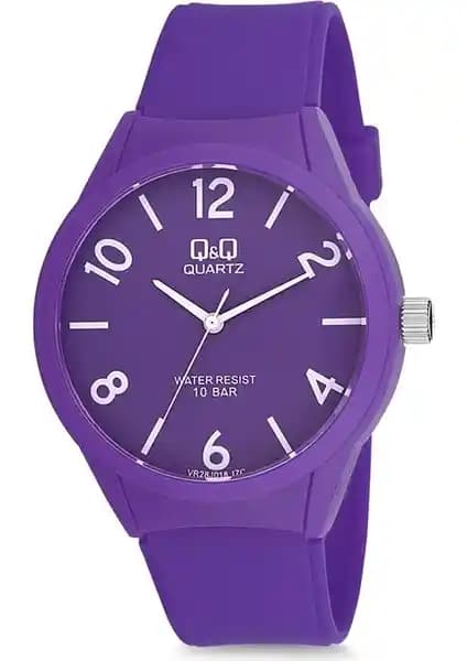 Q&Q Vr28J018Y Bayan Kol Saati: Mor Kadranlı, Su Geçirmez ve Şık Tasarım