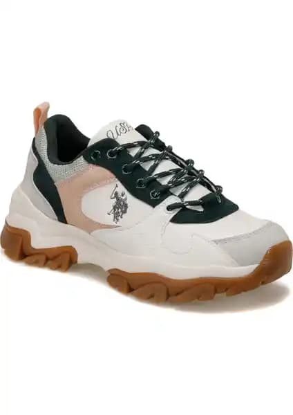 U.S. Polo Assn. Tracky Kadın Günlük Spor Ayakkabı Beyaz Suni Deri Modeli