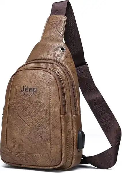 Yongtai Jeep Erkek Deri Omuz Çantası: Şıklık ve Fonksiyonelliğin Küçük Boyutta Buluşması