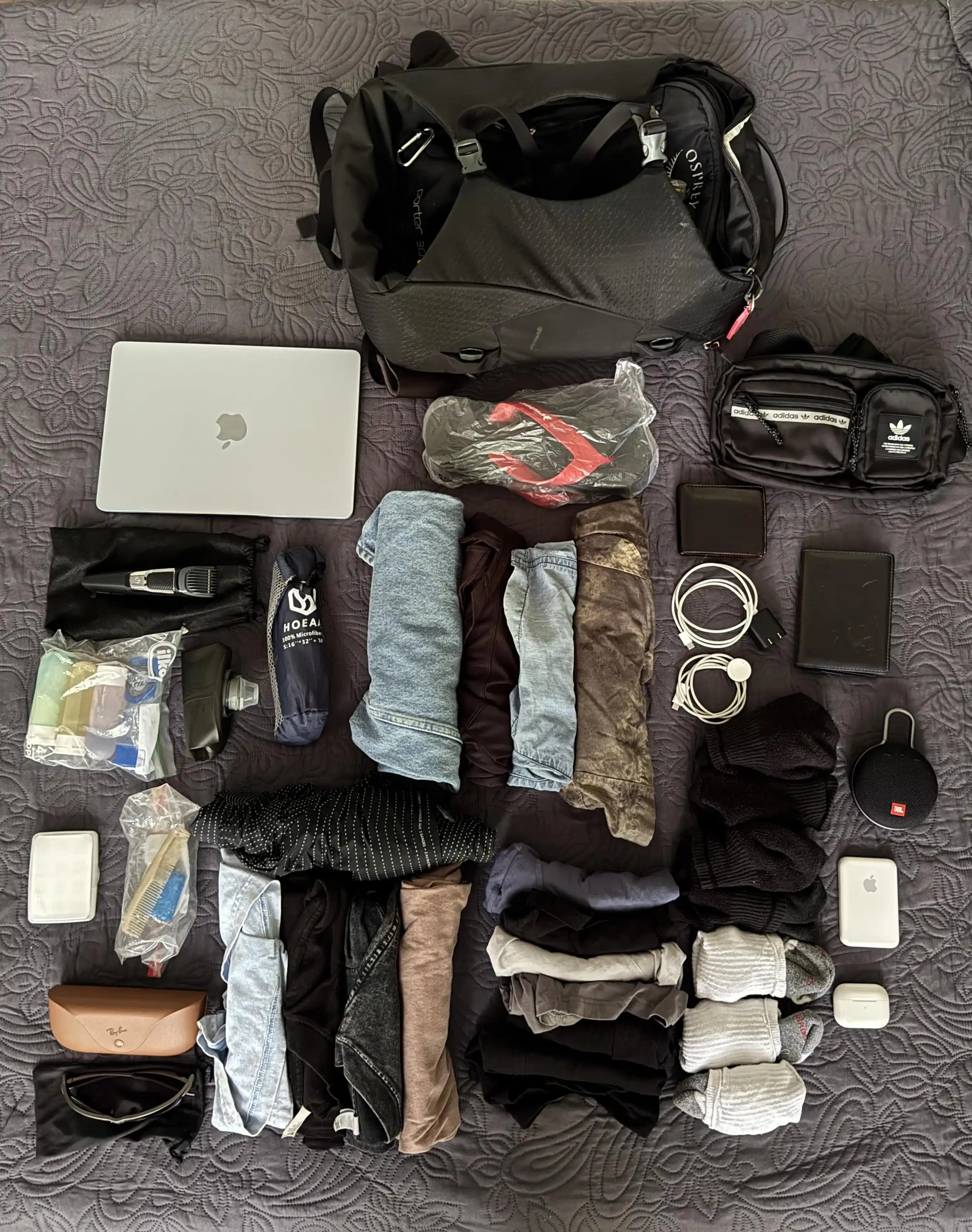 Dünya Turu İçin 30 Litrelik Sırt Çantasıyla Minimalist Seyahat Planlama ve İpuçları