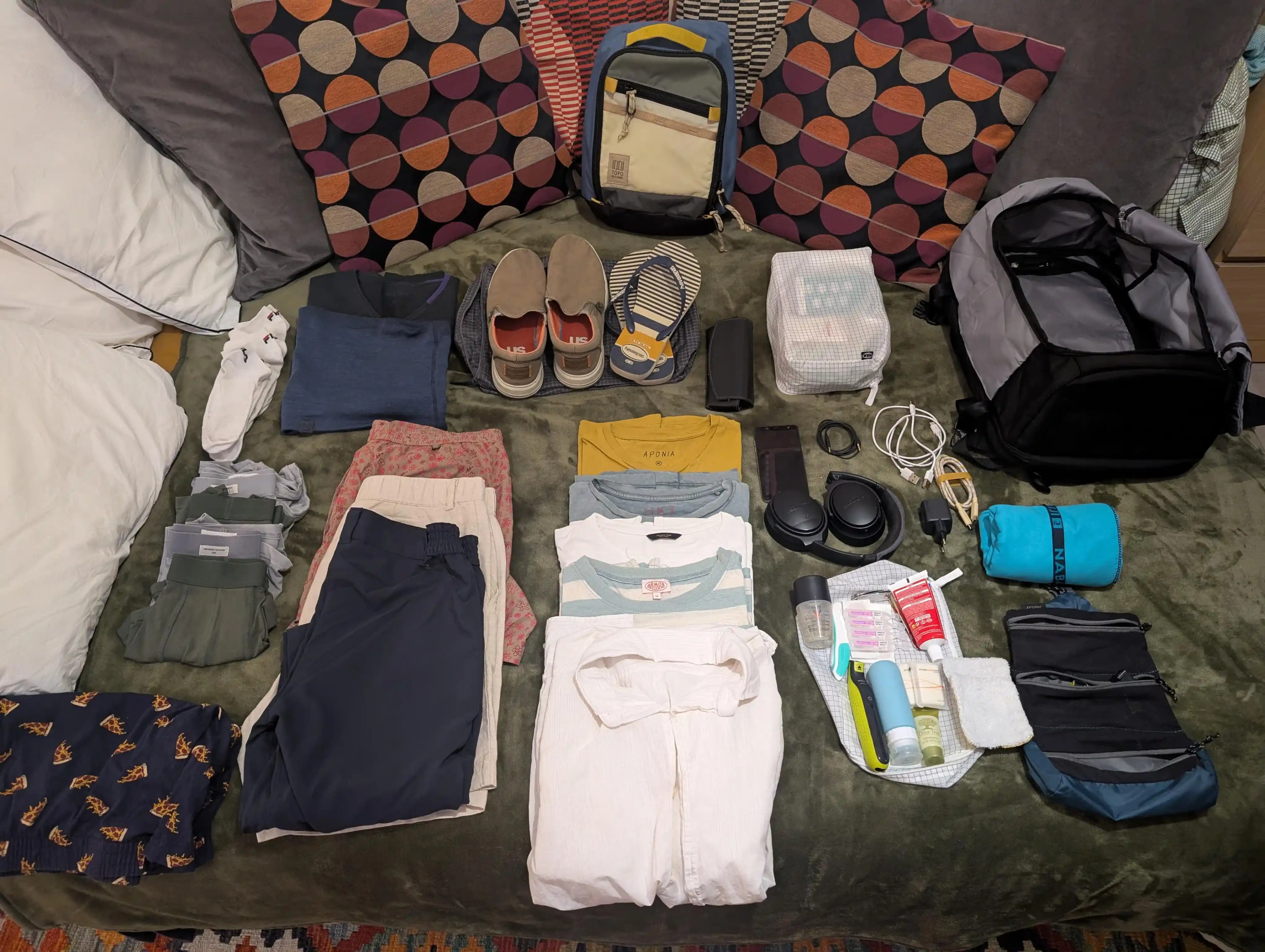 Tayland Seyahati İçin Tomtoc T66 28L Çanta ile 2 Haftalık Pratik Paketleme Rehberi