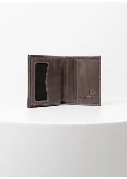 Bayderi Deri Kibar Crazy Gri Erkek Cüzdanı: Şıklık ve Güvenlik Bir Arada