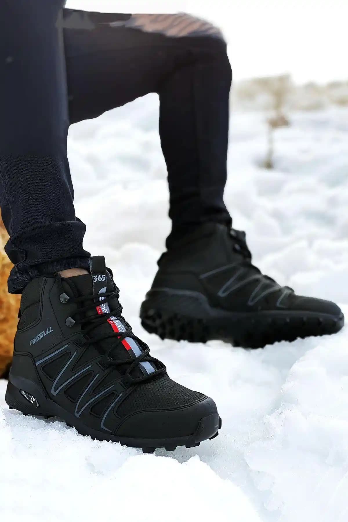 BIG KING Siyah Outdoor Trekking Botu Dayanıklılık ve Konfor Sunan Şık Tasarım