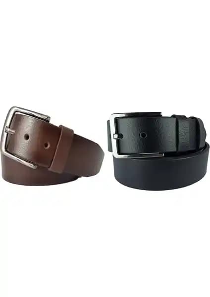 Deribond Erkek Hakiki Deri Kemer 2'li Paket Şıklık ve Dayanıklılık Sunar