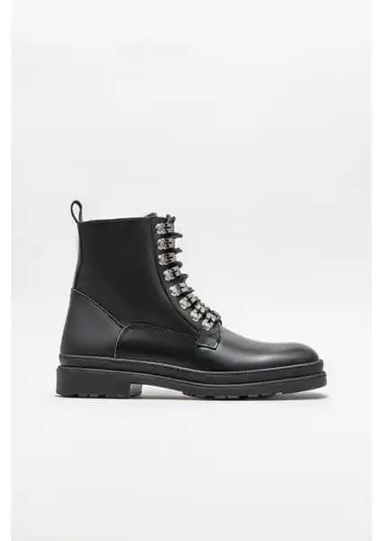 Elle Siyah Deri Erkek Günlük Bot ve Lufian Oleoso Erkek Deri Bot Karşılaştırması