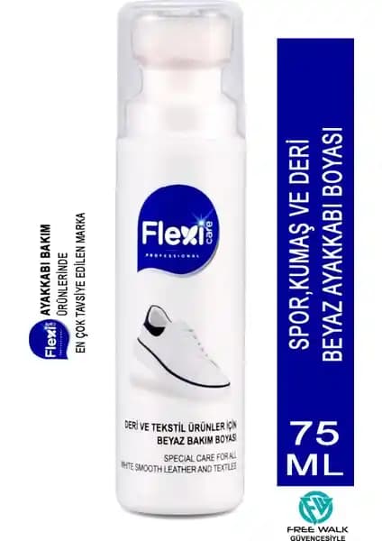 Flexi Care Güçlendirilmiş Seri Spor Beyaz Deri ve Kumaş Ayakkabı Boyası İncelemesi
