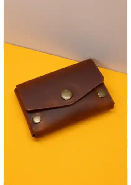Focus Deri El Yapımı Taba Deri Kartlık Cüzdan Günlük Kullanım ve Şıklık İçin