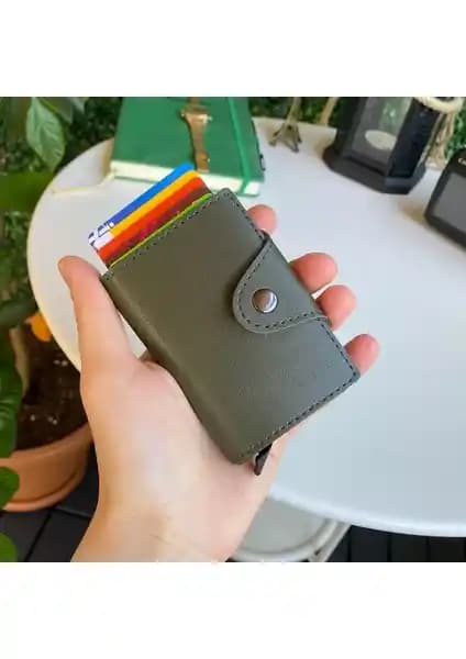 Modica KONK Erkek Deri Mekanizmalı Cüzdan ve Kartlık, Şık ve Güvenli Tasarım