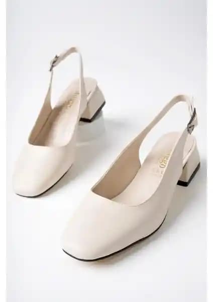 Muggo Lois Garantili Kadın Kısa Topuklu Ayakkabı Modern ve Şık Tasarımıyla Günlük Kullanım İçin Uygun