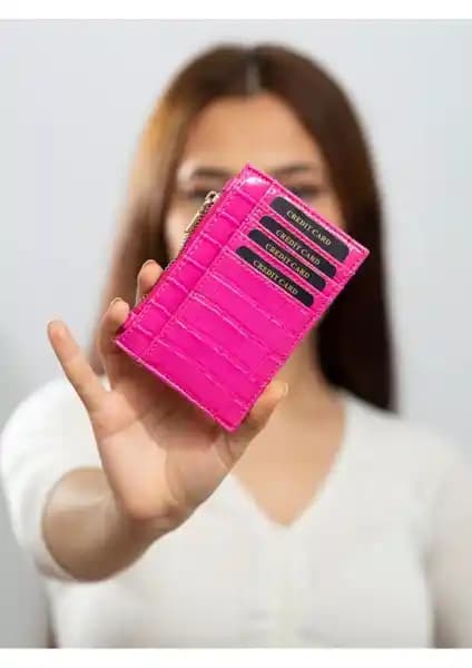 Noir Leather Paris Fermuarlı Kadın Kartlık Cüzdanı Şıklık ve Fonksiyonellik Bir Arada