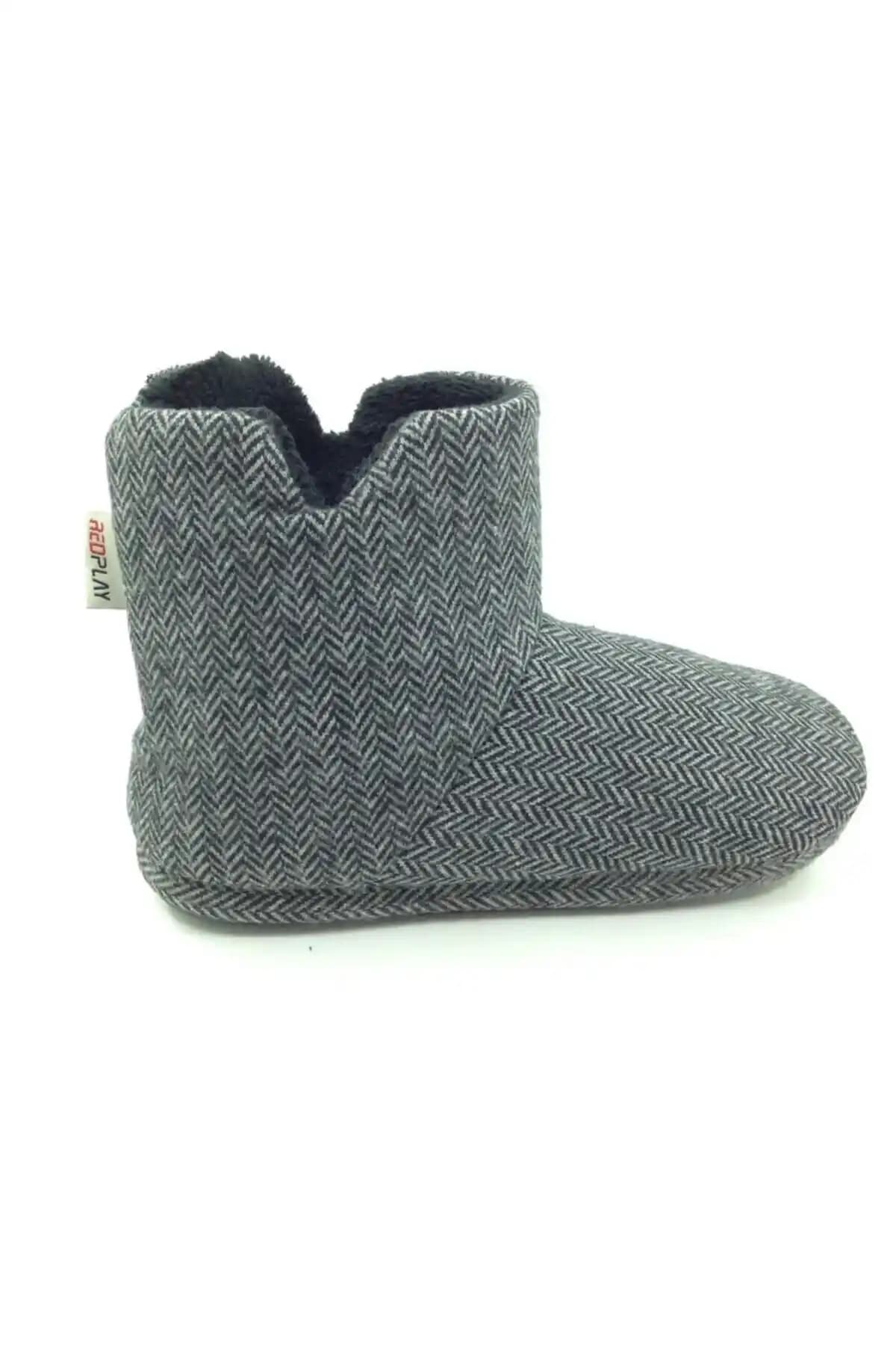 RedPlay Erkek Kışlık Panduf Ev Botu Balıksırtı Tasarımı ve Özellikleri